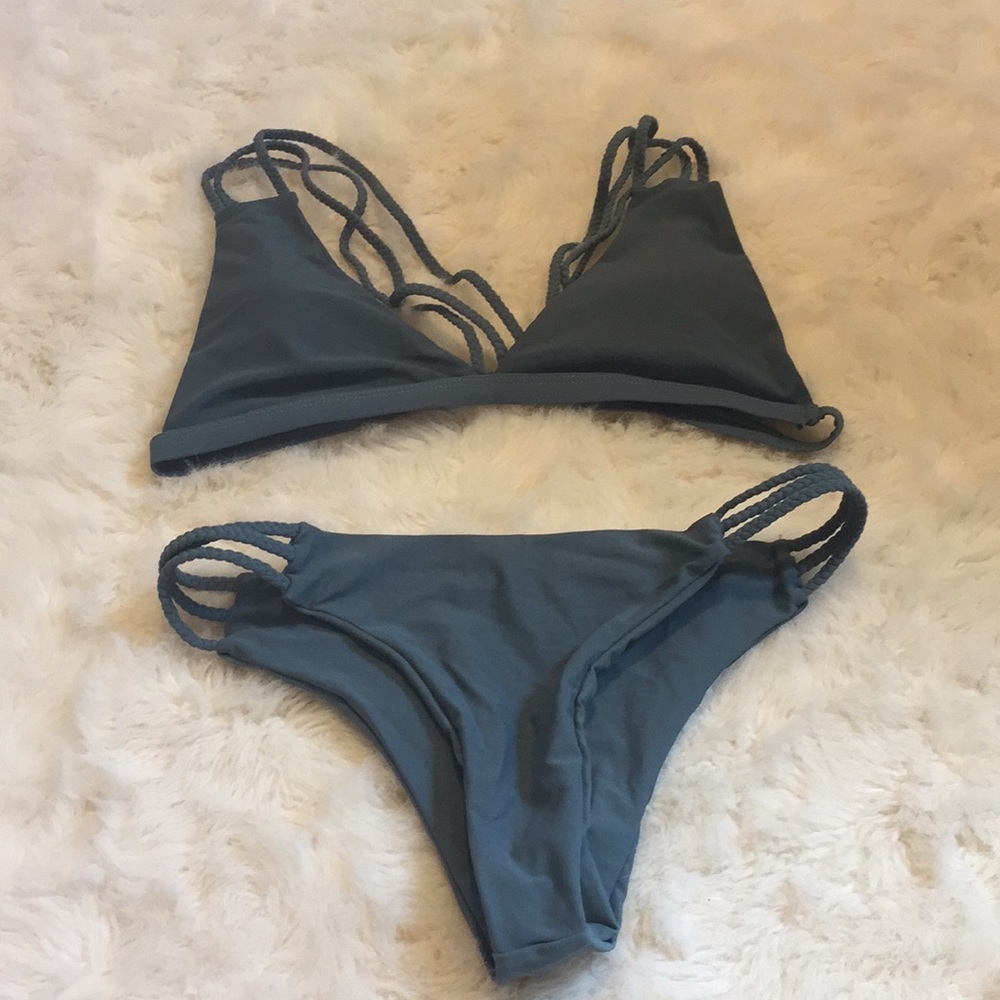 Shein braid strap bikini